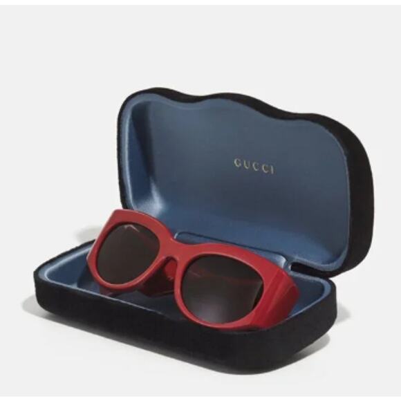NEW Gucci GG1544S-002 Red Sunglasses 53mm 100% Authentic Burgundy Brown Unisex main image 5